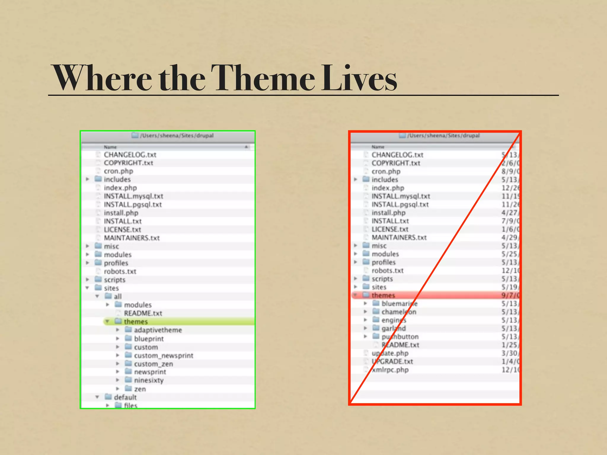 Where the Theme Lives
 