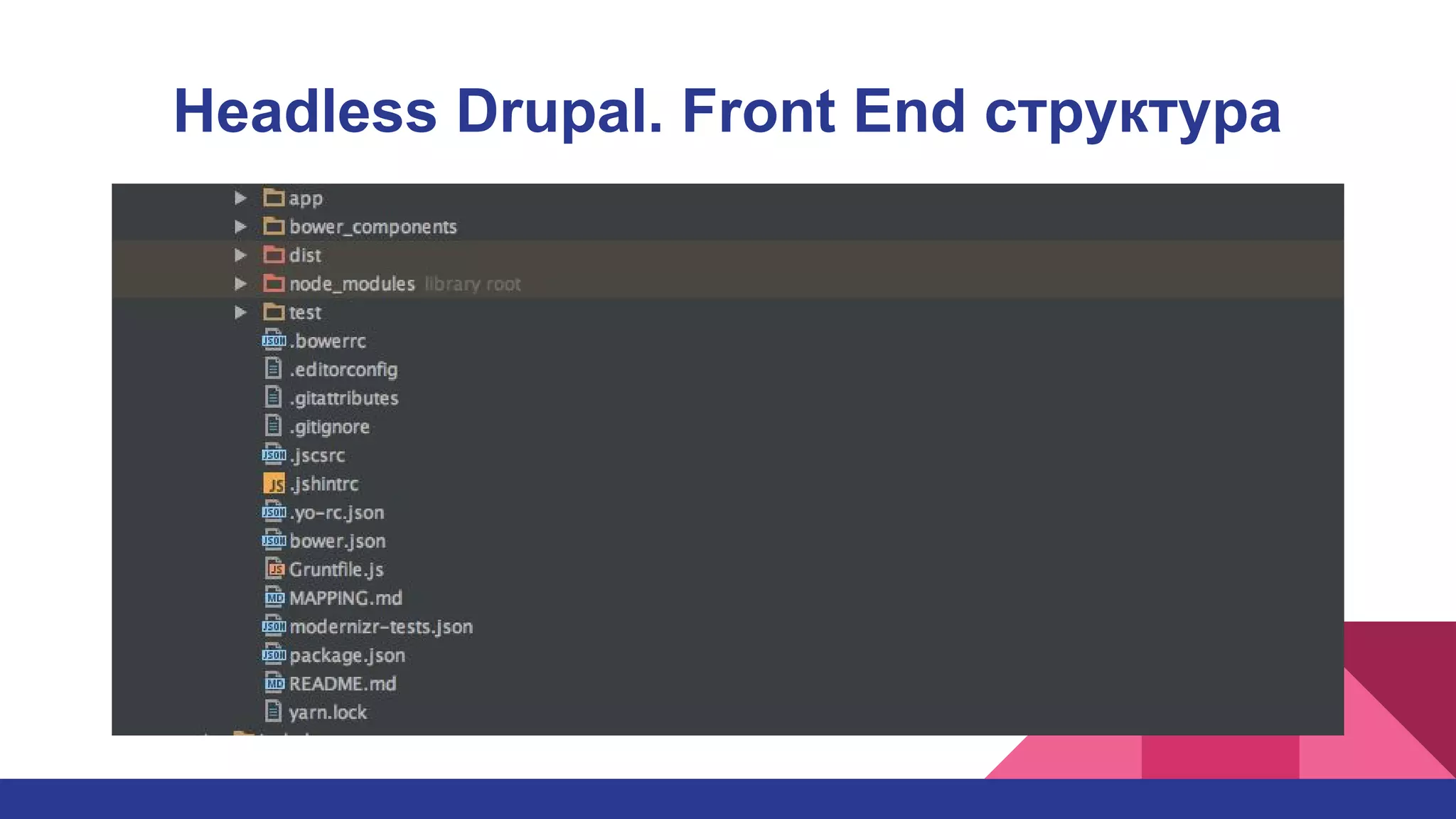 Headless Drupal. Front End структура
 