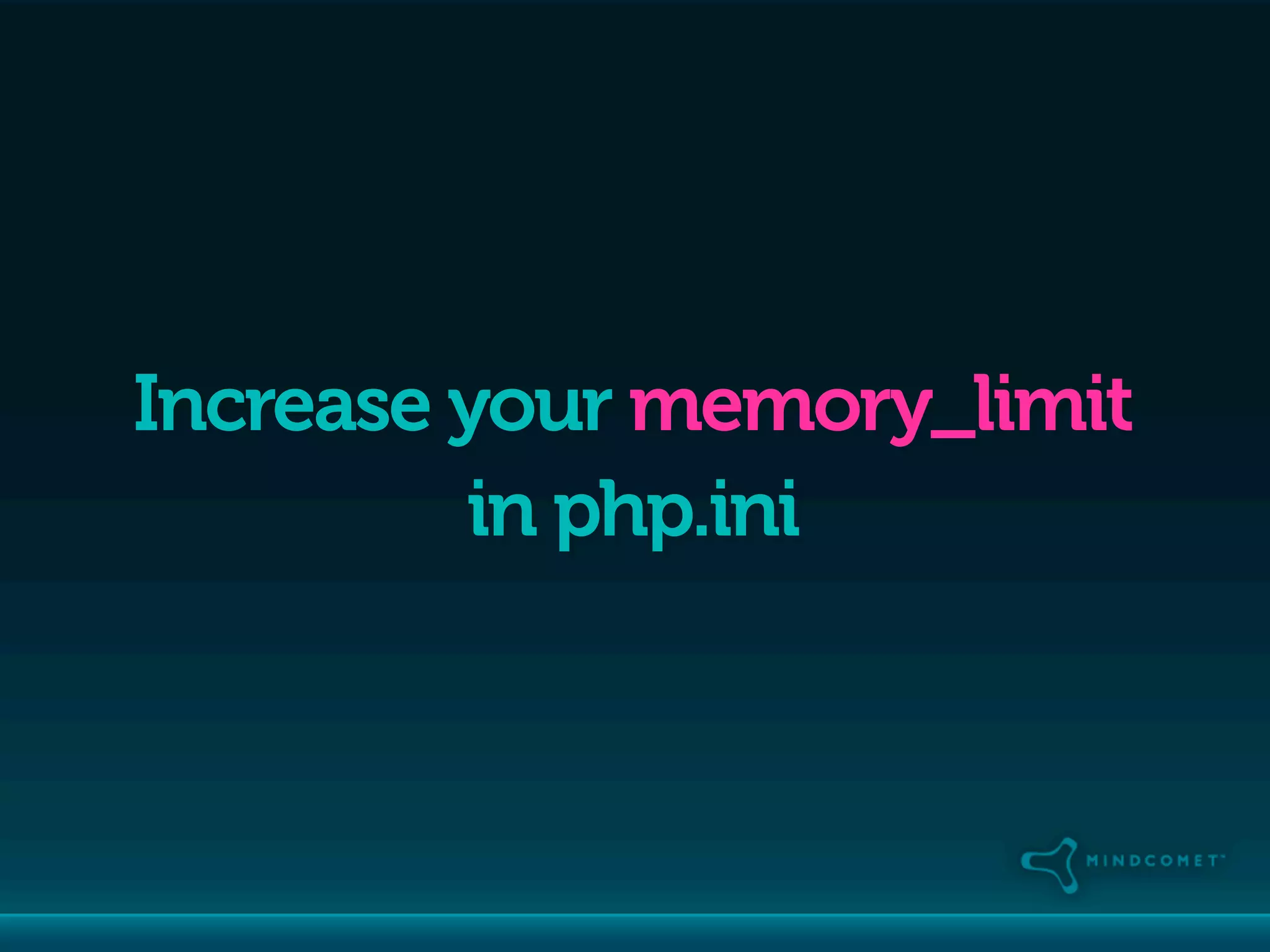 Increase your memory_limit
         in php.ini
 