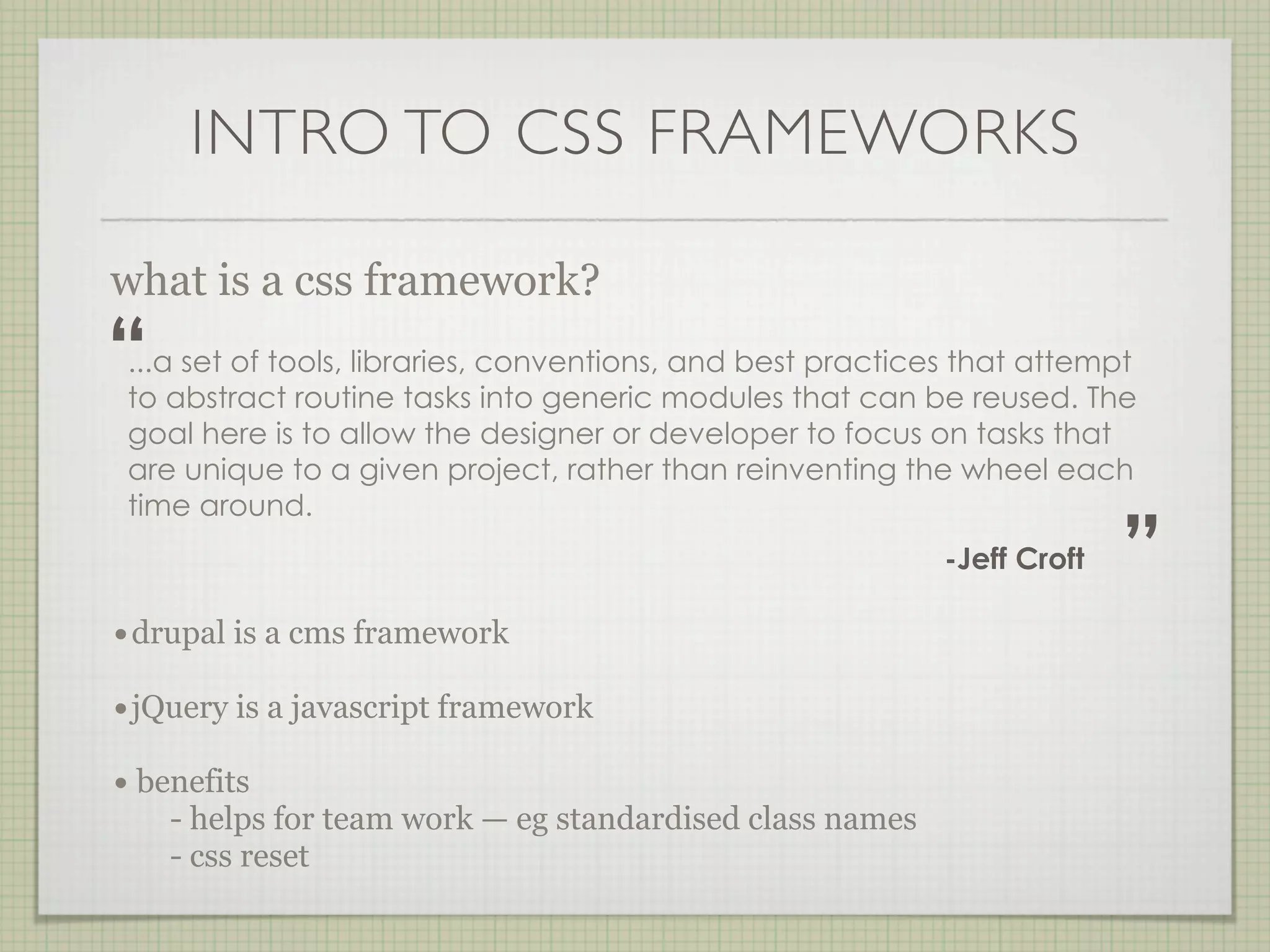Drupal Theming with CSS Frameworks (960grid)