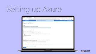 Setting up Azure
 