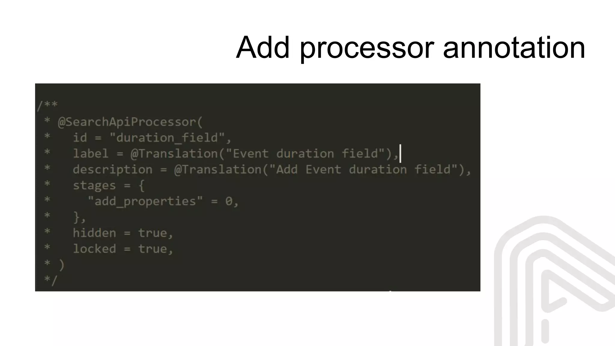 Add processor annotation
 