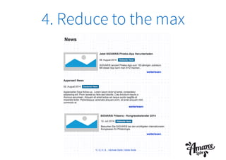 4. Reduce to the max
 