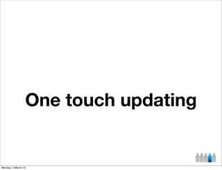 One touch updating


Monday, 4 March 13
 