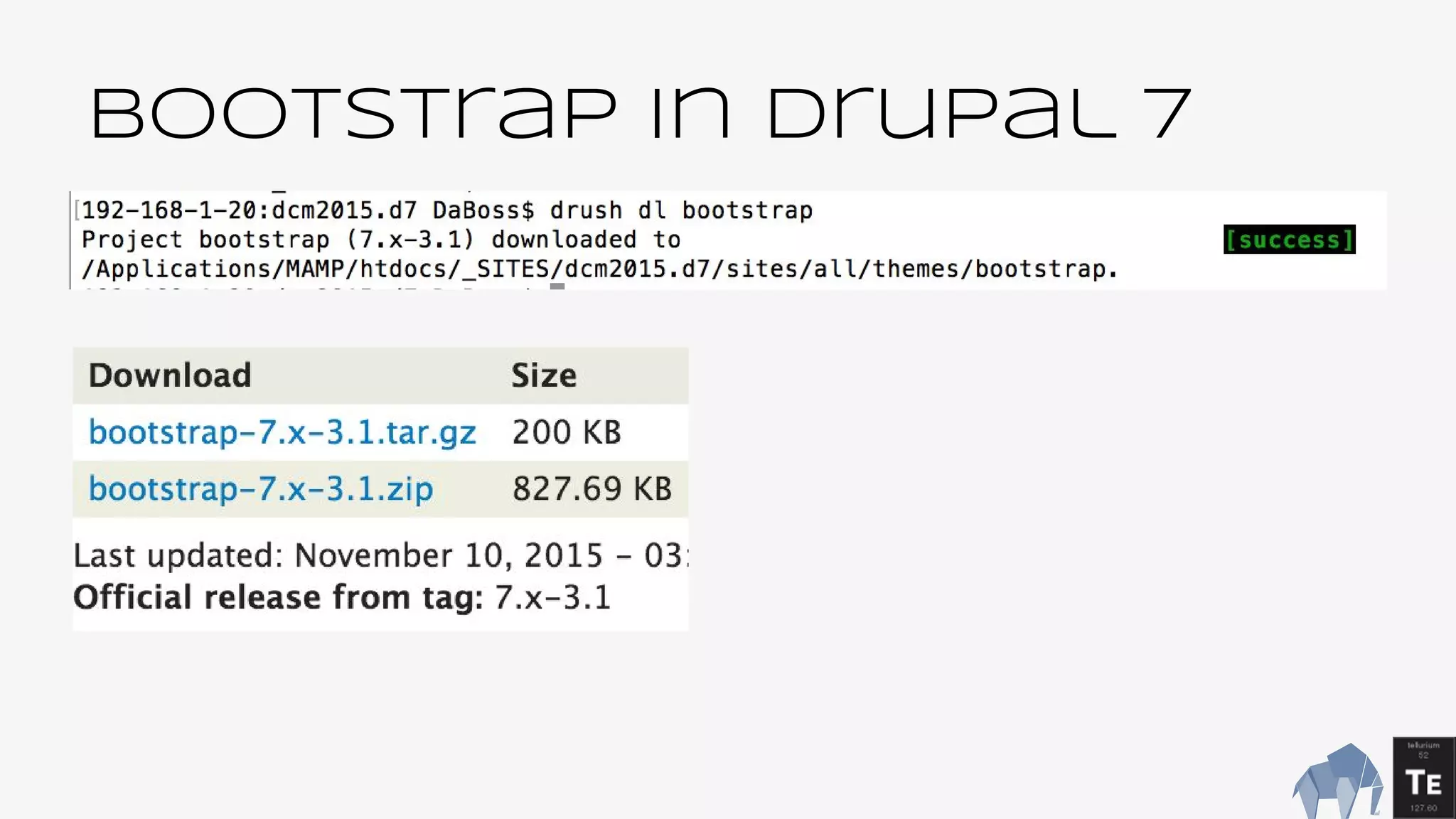 BootsTrap In Drupal 7
 