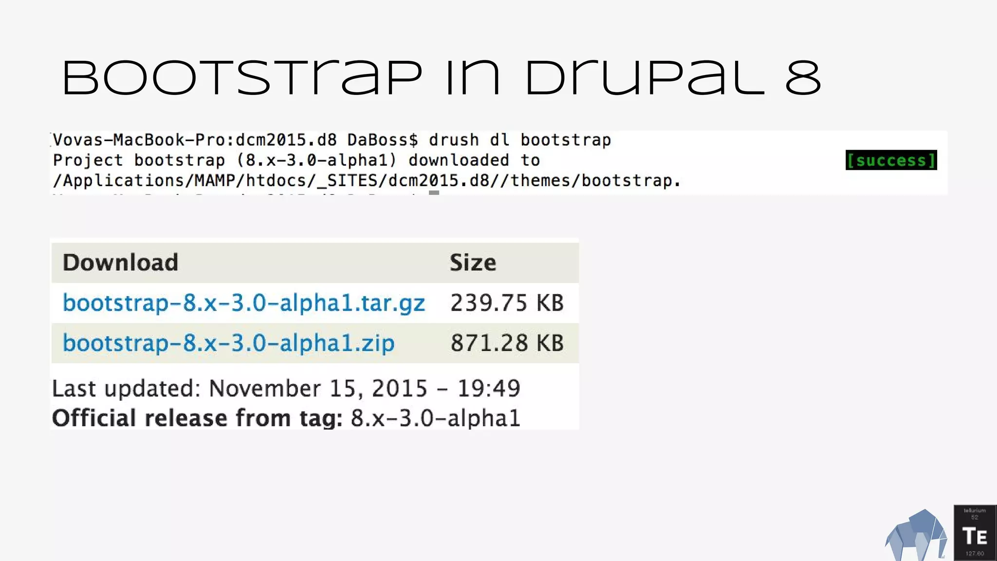 BootsTrap In Drupal 8
 