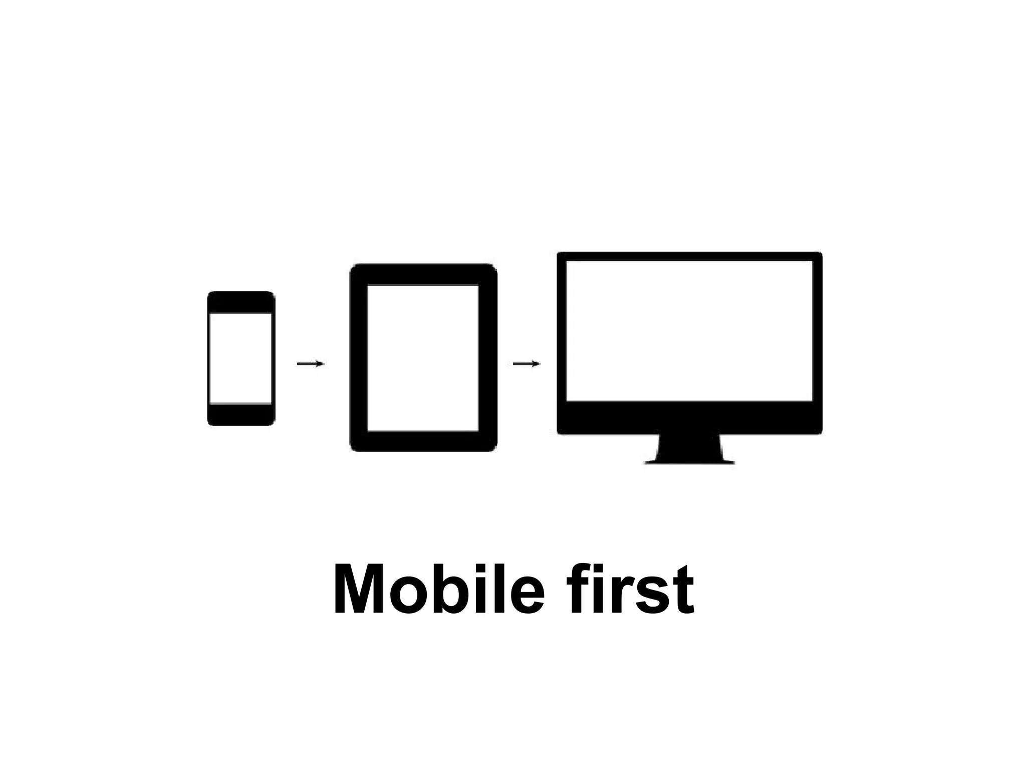 Mobile first

 