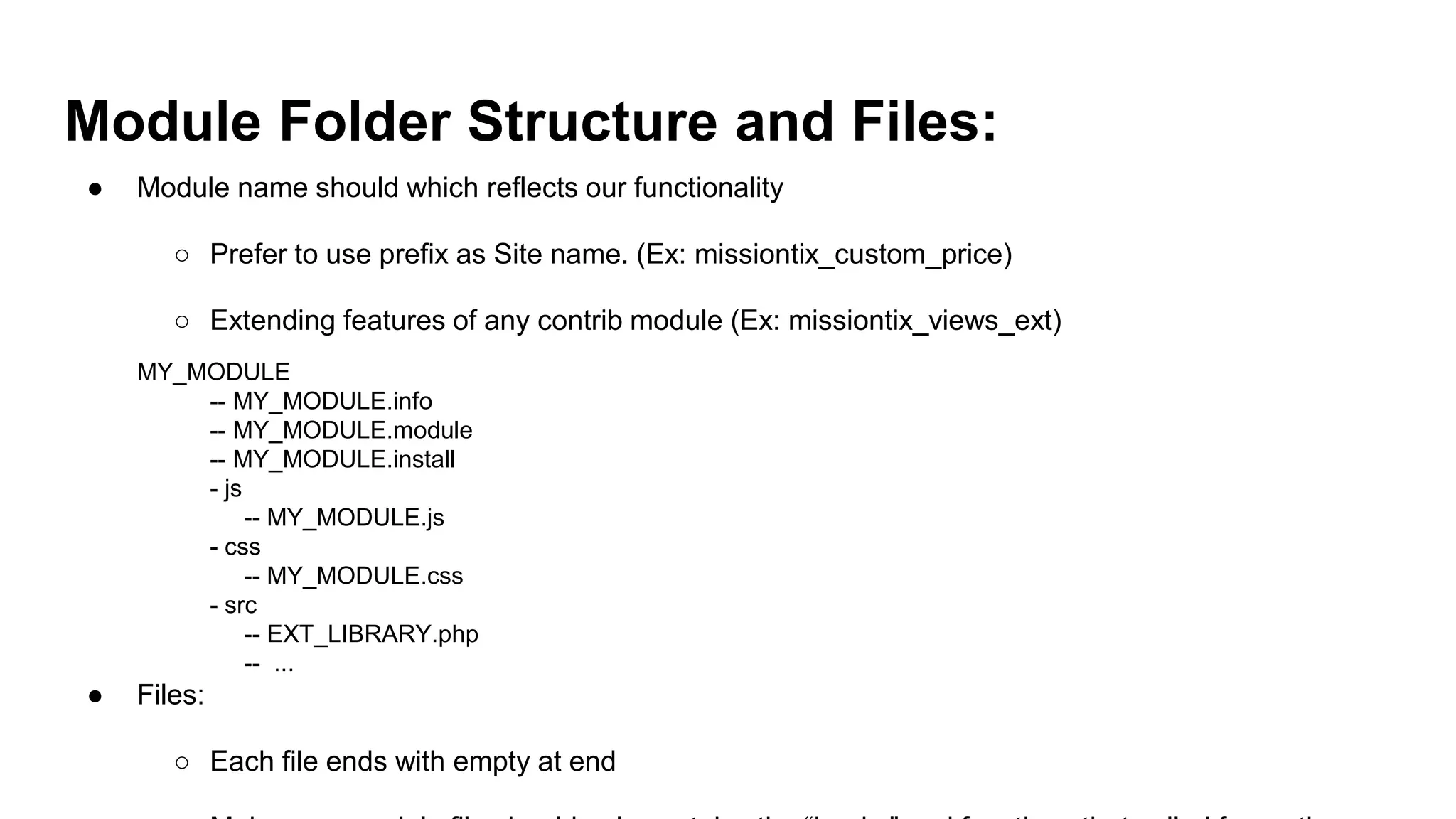 Drupal Coding Standards - do and don't | PPT