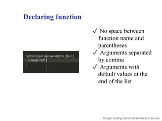 Drupal coding standards and best practices | PPTX