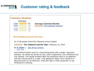 Customer rating & feedback3