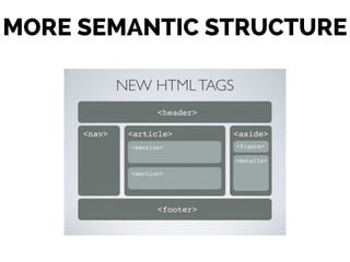 MORE SEMANTIC STRUCTURE
 