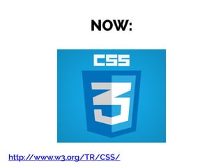 NOW:
http://www.w3.org/TR/CSS/
 