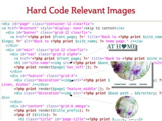 Hard Code Relevant Images
 