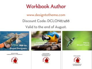 Workbook Author
  www.designtotheme.com
Discount Code: DCLON87488
 Valid to the end of August.
 