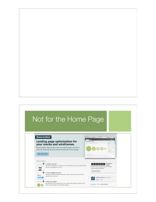 Not for the Home Page
 