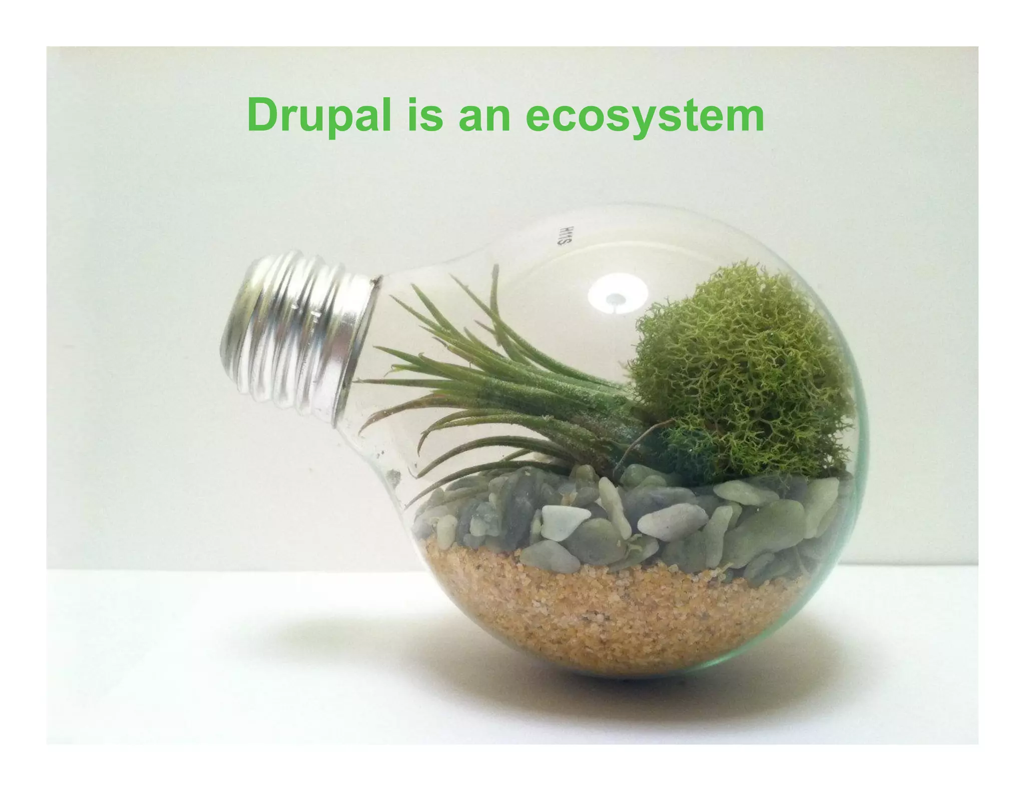 Drupal is an ecosystem
 