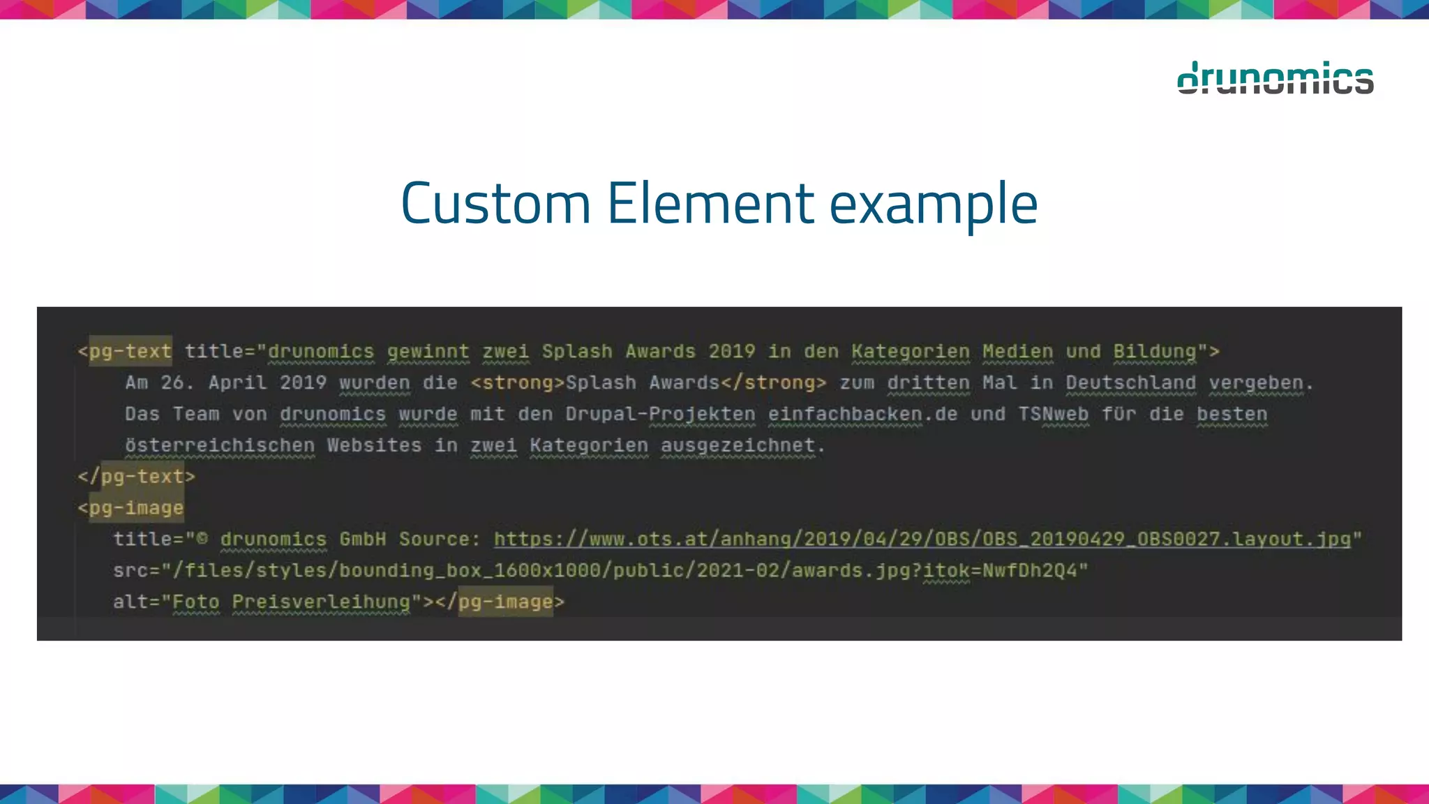 Custom Element example
 