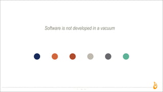Software is not developed in a vacuum
14
 
