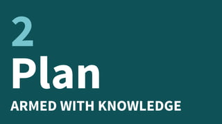 PlanARMED WITH KNOWLEDGE
2
 