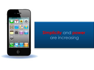 Simplicityand power are increasing