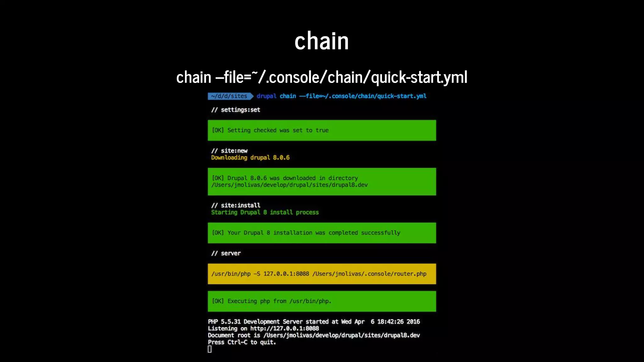 chain
chain	--file=~/.console/chain/quick-start.yml
 