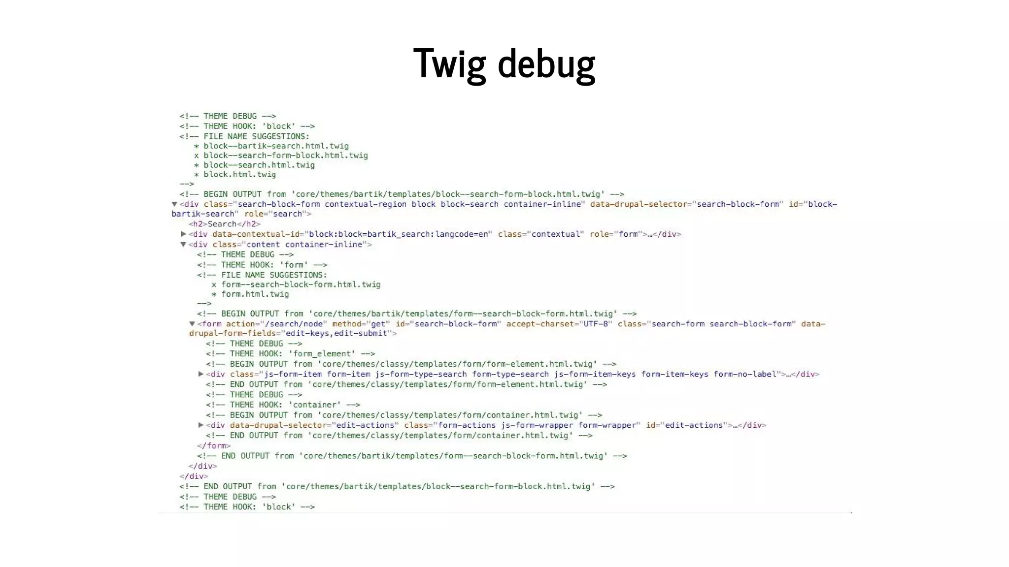 Twig	debug
 