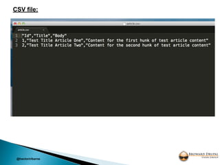 @hectoriribarne
CSV file:
 
