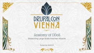 Anatomy of DDoS
Dissecting Large Scale Internet Attacks
Suzanne Aldrich
 