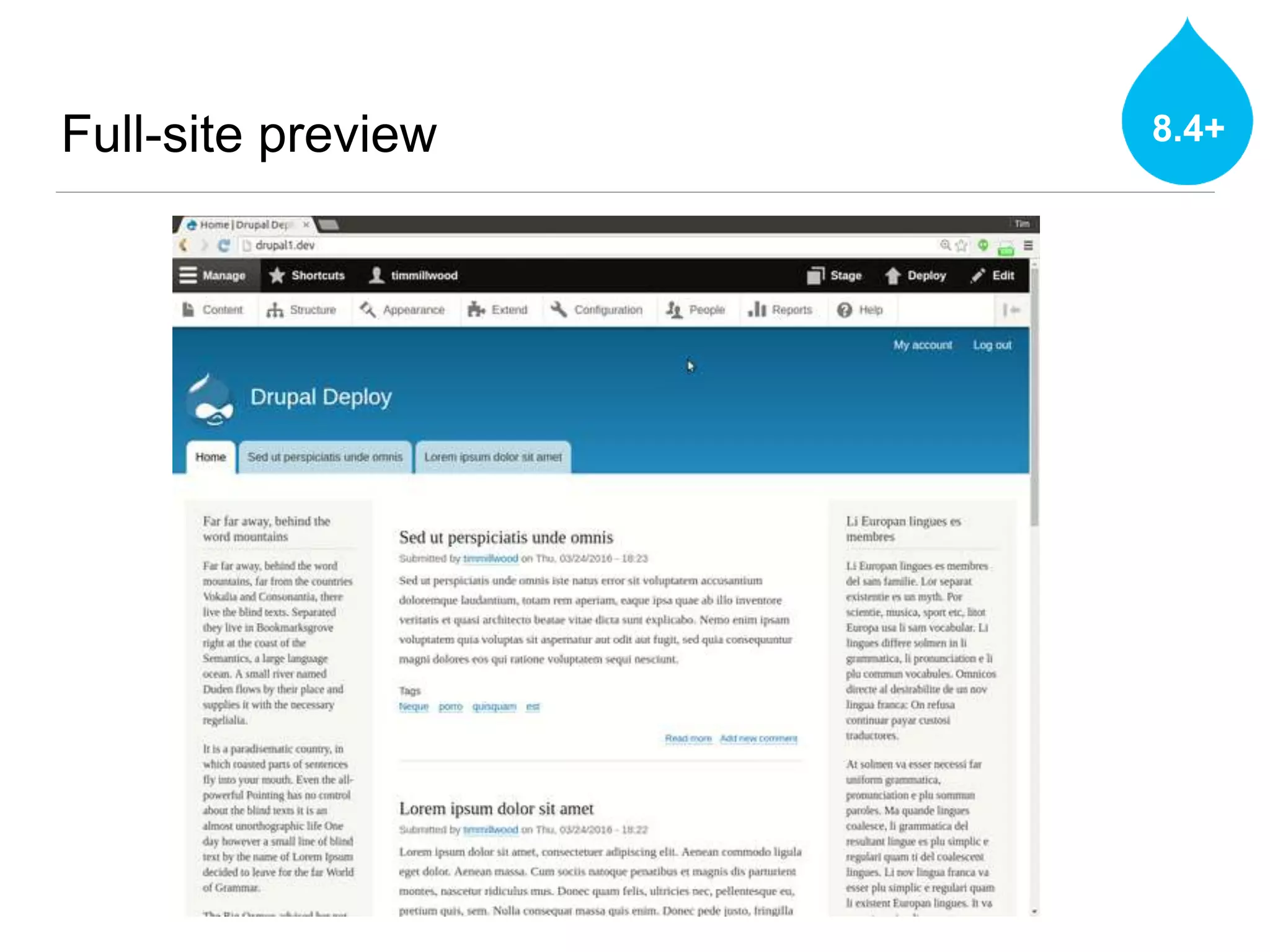 Full-site preview 8.4+
 