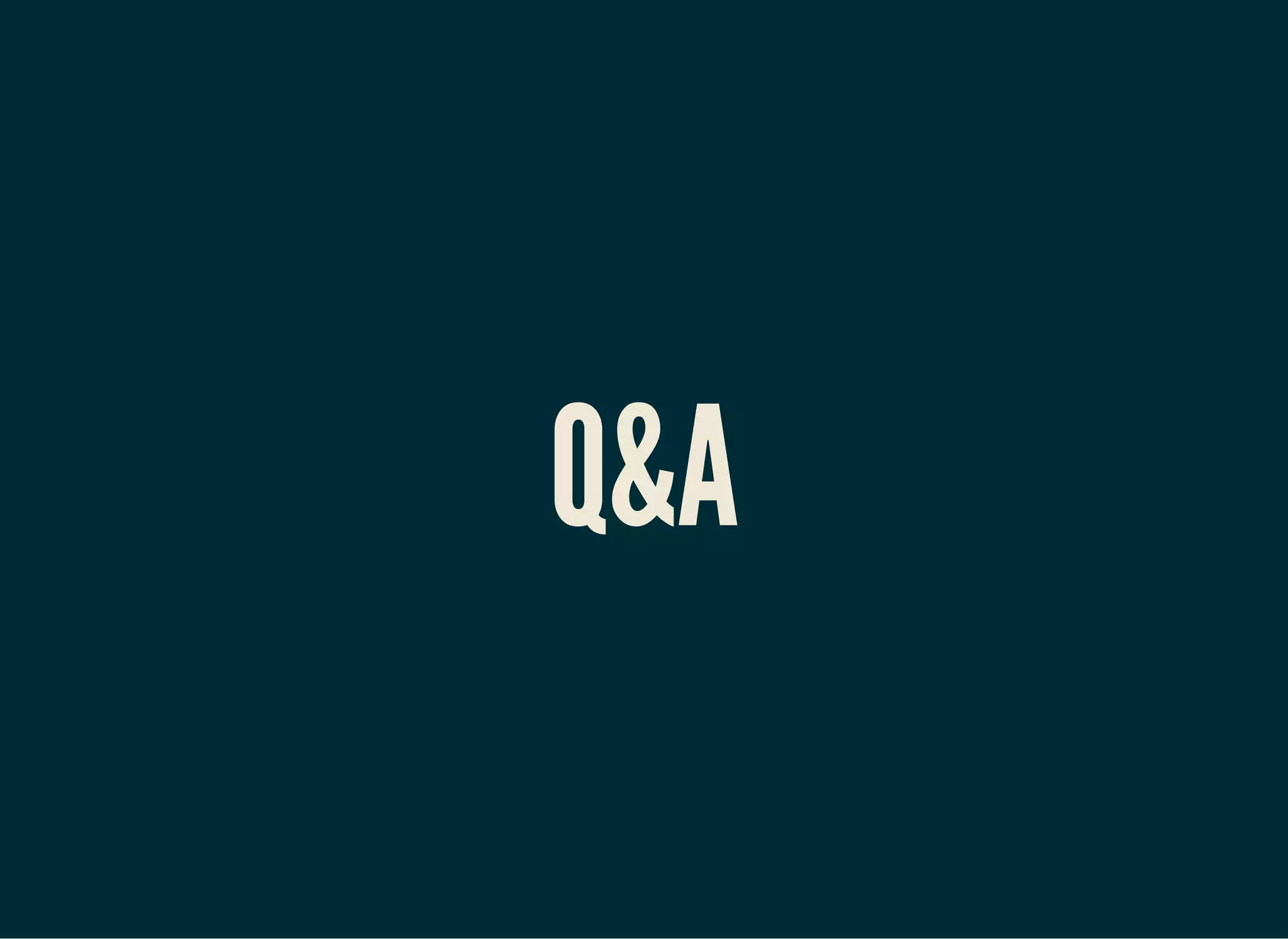 Q&A
 