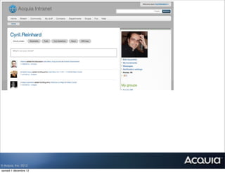 © Acquia, Inc. 2012.
samedi 1 décembre 12
 