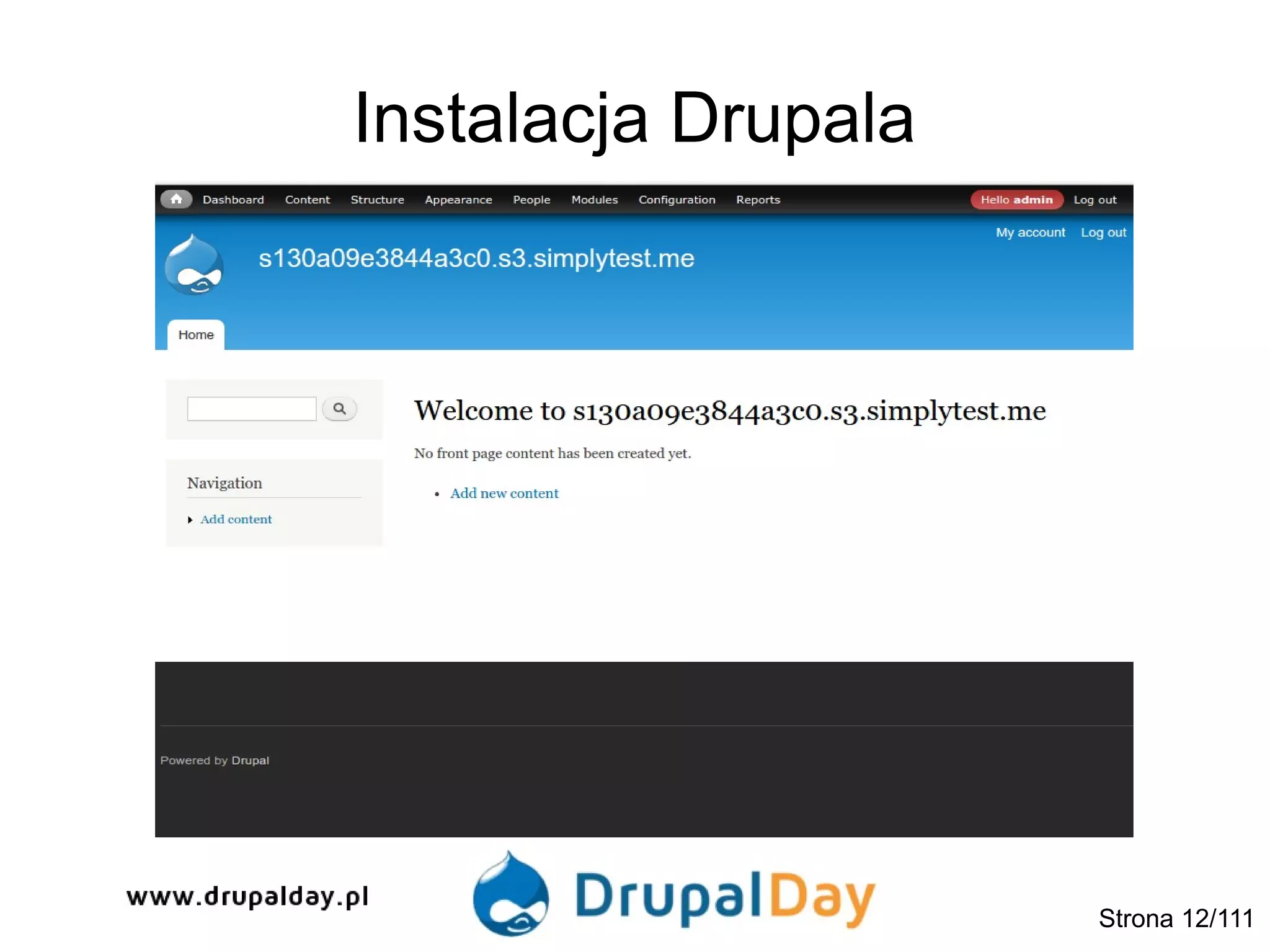 Instalacja Drupala
Strona 12/111
 