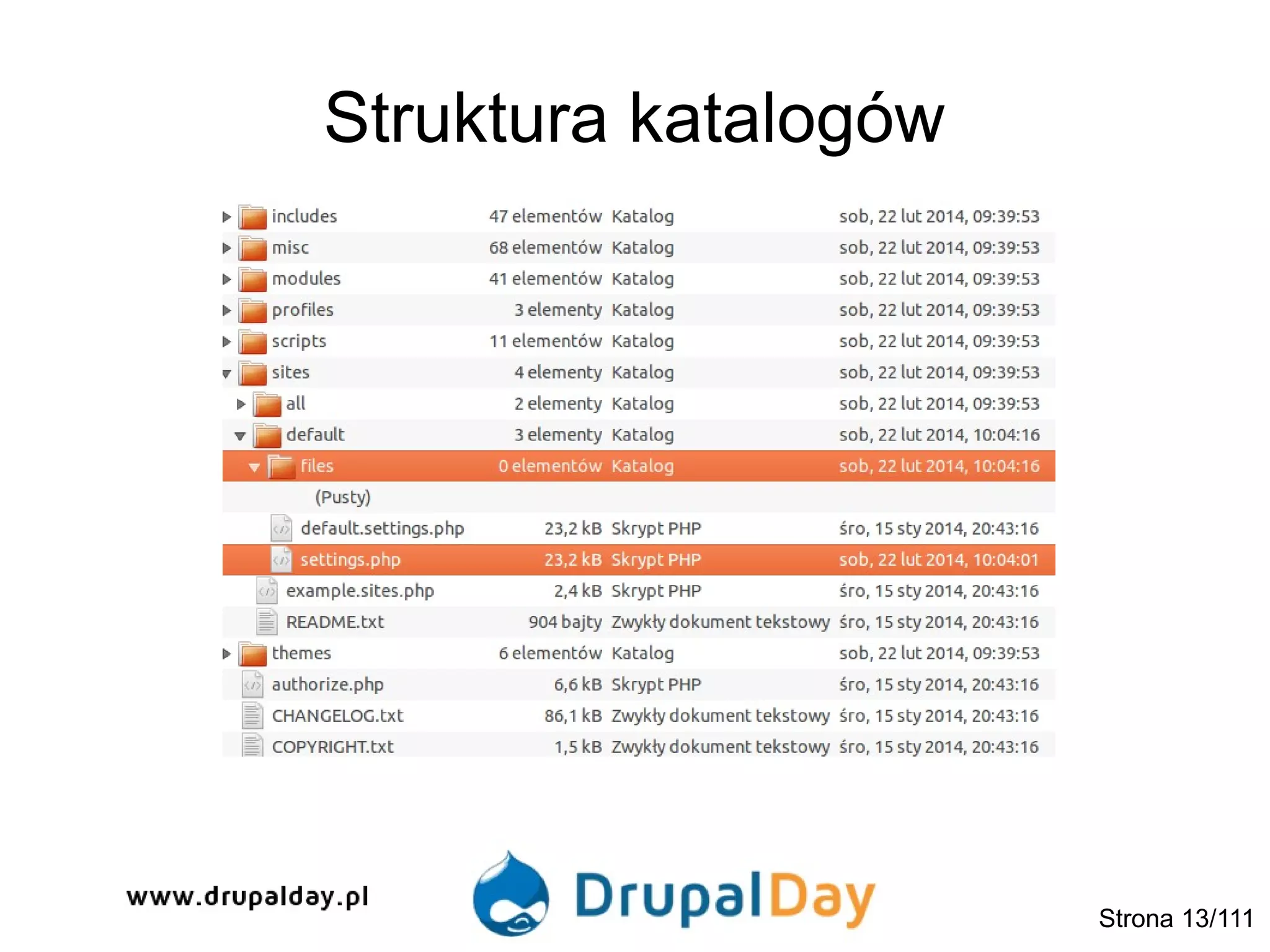 Struktura katalogów
Strona 13/111
 