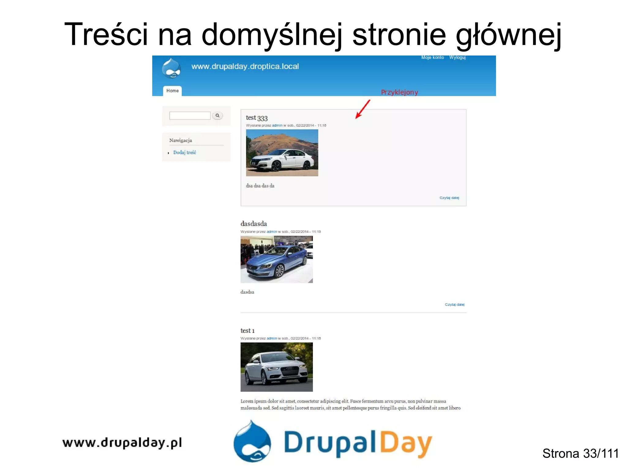 Treści na domyślnej stronie głównej
Strona 33/111
 