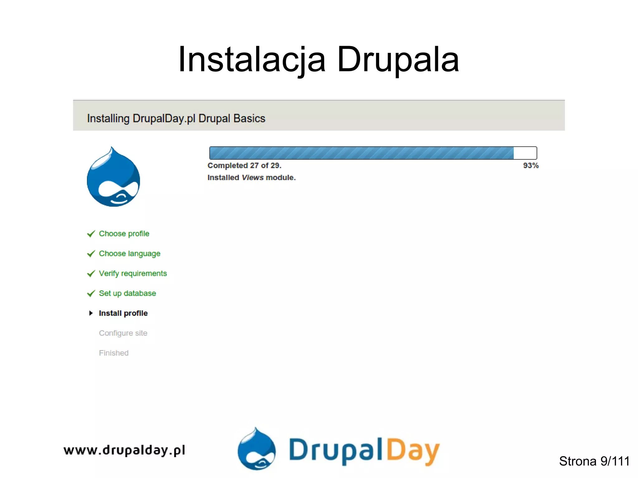 Instalacja Drupala
Strona 9/111
 