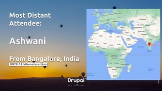 Foto:https://unsplash.com
Most Distant
Attendee:
Ashwani
From Bangalore, India
8829.51 kilometers (km)
 
