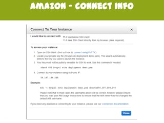 Amazon – connect info
 