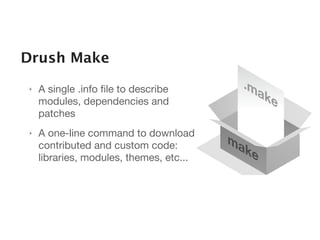 Minimal makeﬁle: core only

; distro.make
; Usage:
; $ drush make distro.make [directory]
;

api = 2
core = 7.x

projects[...