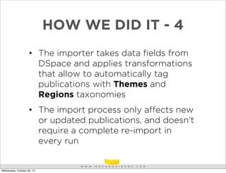 Integrating DSpace with Drupal: The CCAFS story