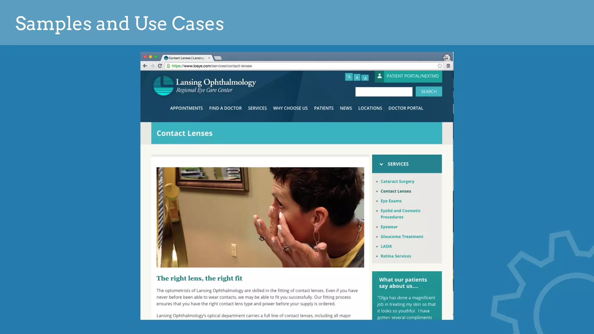 Samples and Use Cases
 