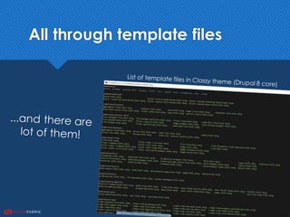 All through template files
 