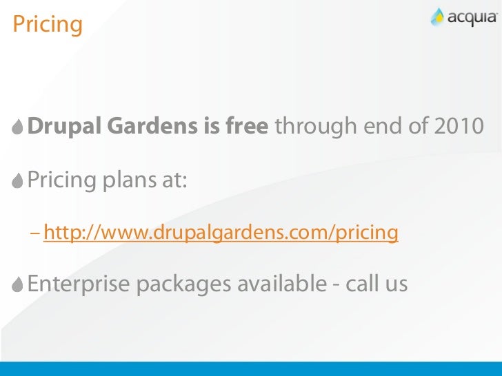Drupal Gardens Drupal Gardens