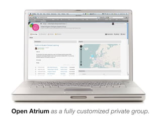 Open Atrium as a fully customized private group.
 
