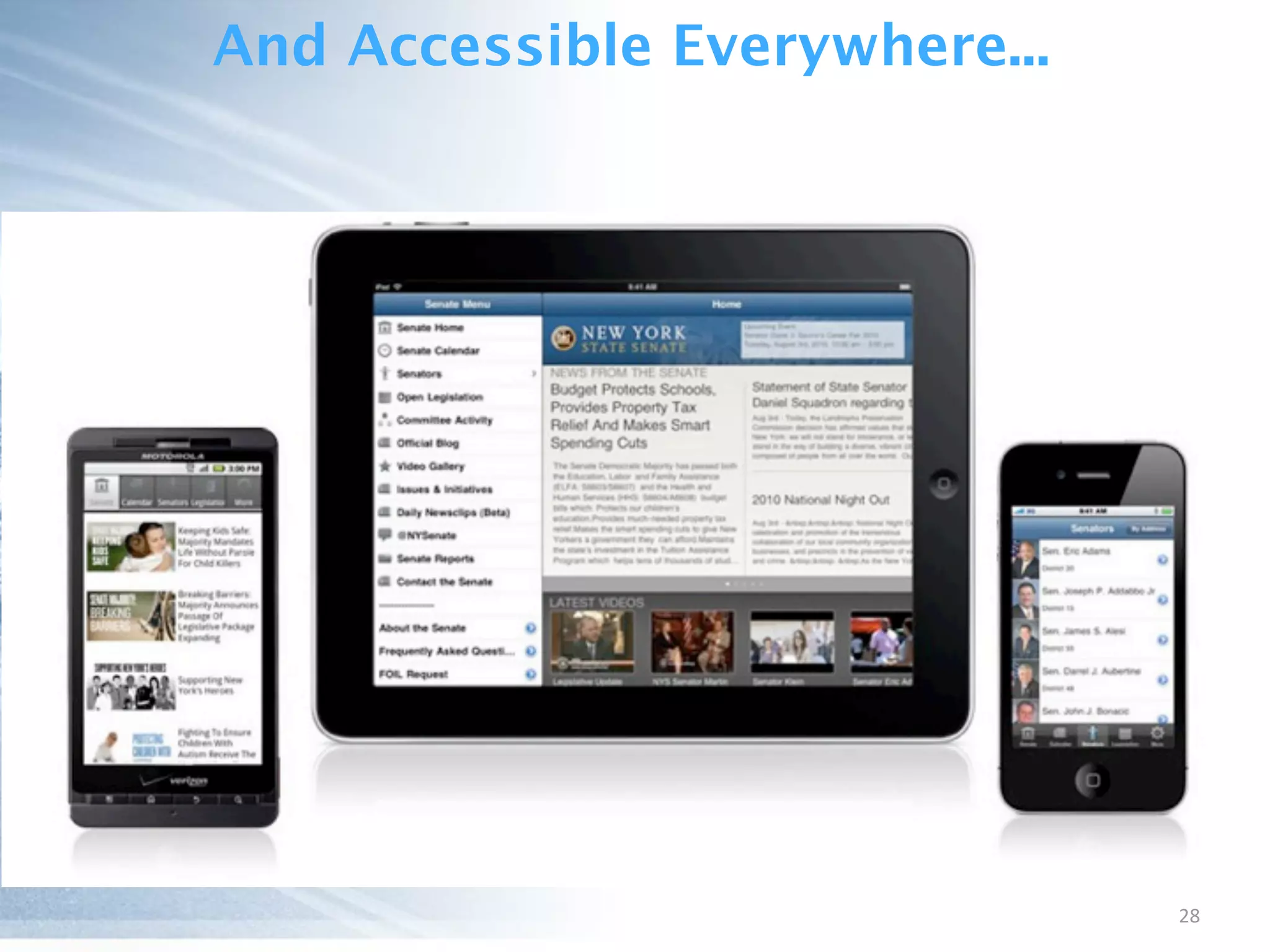 28
And Accessible Everywhere...
 