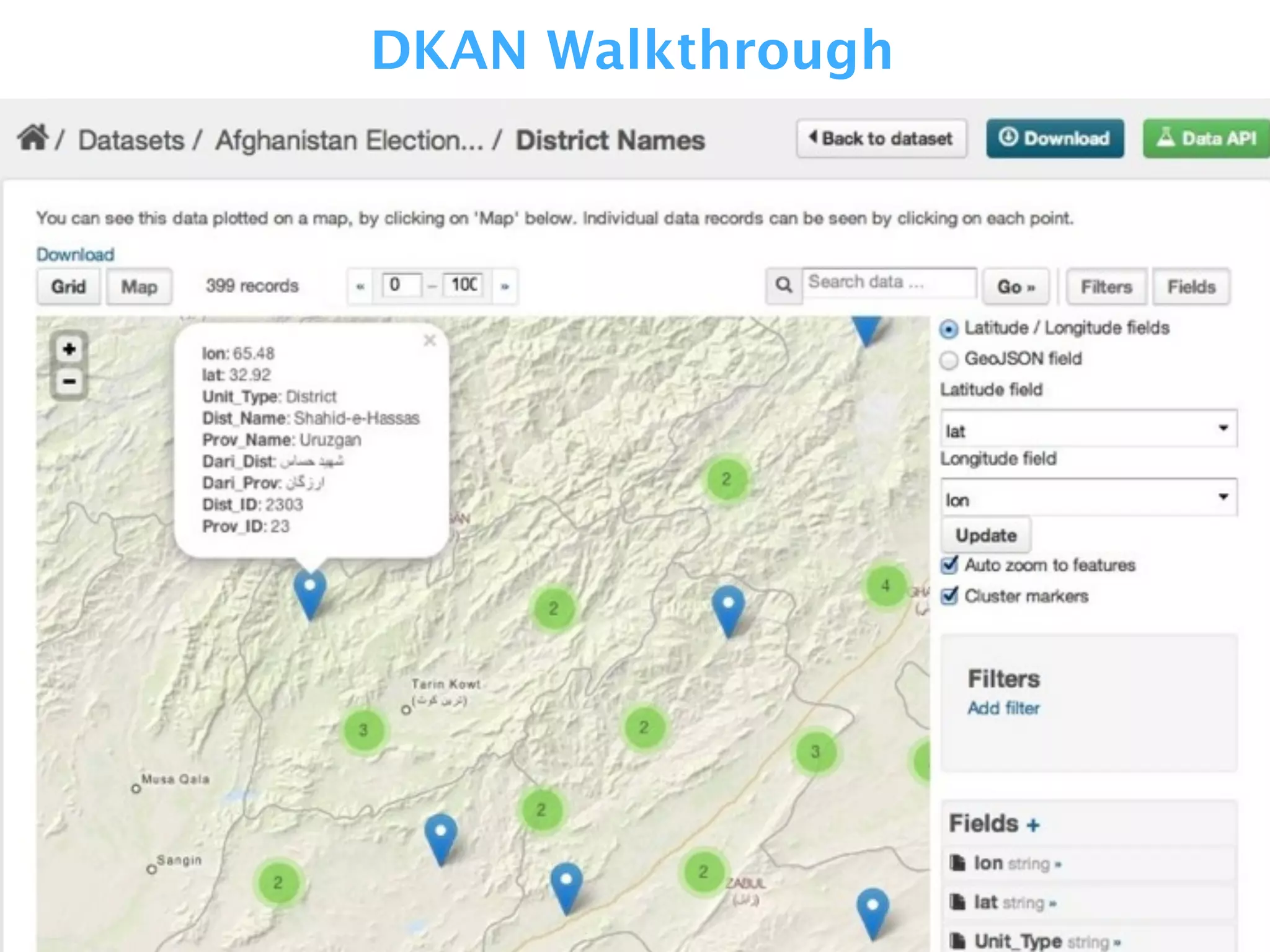 DKAN Walkthrough
 