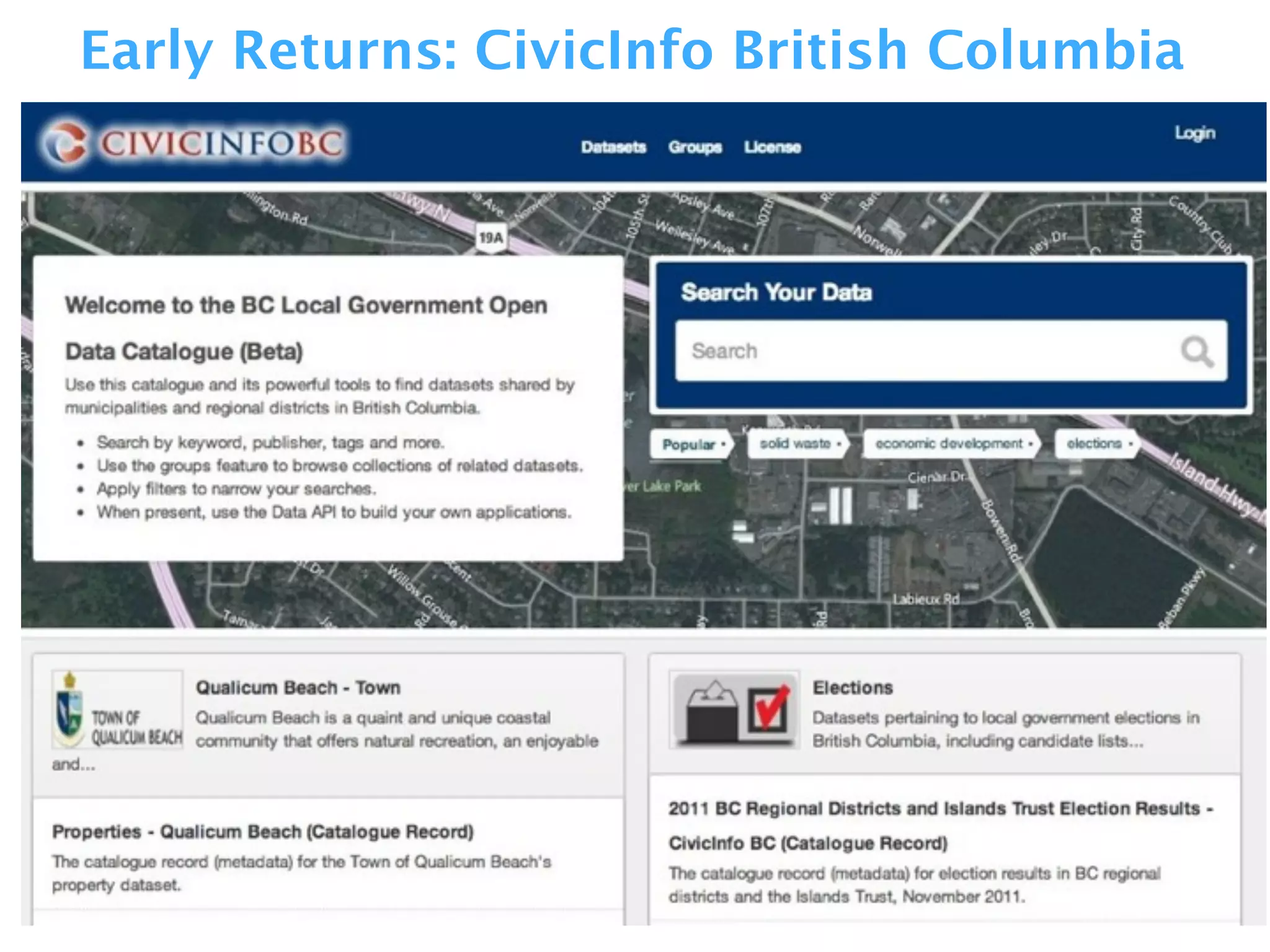 Early Returns: CivicInfo British Columbia
 