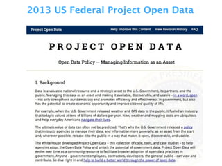 2013 US Federal Project Open Data
 