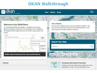 DKAN Walkthrough
 