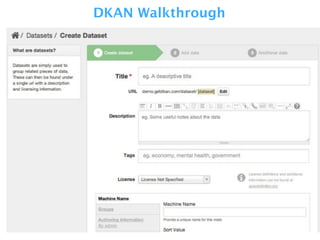 DKAN Walkthrough
 