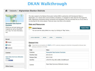 DKAN Walkthrough
 